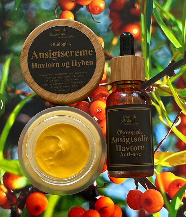 Ansigtspakke Havtorn, Ansigtscreme og ansigtsolie