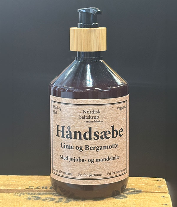 Håndsæbe Lime og Bergamotte, 500 ml. SLS fri